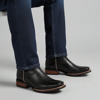 Foto 5 | Foto 5 | Bota Golden Shoes 0203 Negro Cowboy