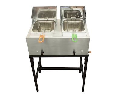 Foto 6 | Foto 6 | Freidora Doble Mindejal Fredob Acero Inoxidable Con Doble Tina