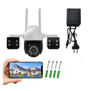 Foto 2 | Foto 2 | Cámara De Seguridad Wifi 2.4 Ghz 360° Con 3 Lentes 6mp Hd Exterior Impermeable