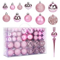 Paquete De Esferas Navideñas Con 101 Piezas