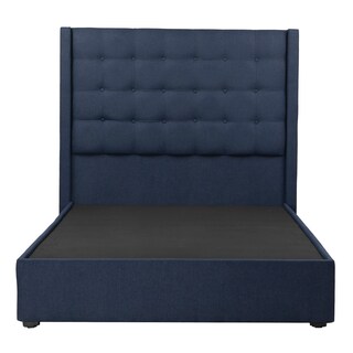 Foto 1 | Foto 1 | Cabecera Trinity Bruks Color Azul Marino Queen Size + Base Cama