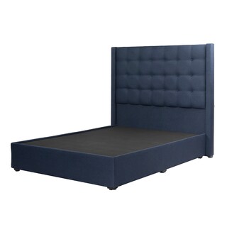 Foto 2 | Foto 2 | Cabecera Trinity Bruks Color Azul Marino Queen Size + Base Cama