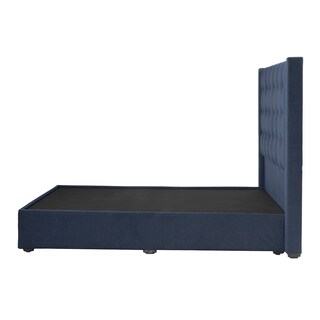 Foto 3 | Foto 3 | Cabecera Trinity Bruks Color Azul Marino Queen Size + Base Cama