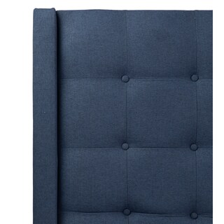 Foto 4 | Foto 4 | Cabecera Trinity Bruks Color Azul Marino Queen Size + Base Cama