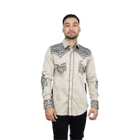 Camisa Platini Ecl10567 Beige Para Hombre 1 Pz