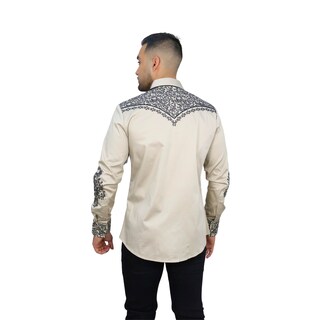 Foto 2 | Foto 2 | Camisa Platini Ecl10567 Beige Para Hombre 1 Pz