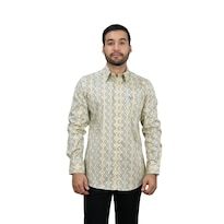 Camisa Caballero Cwl10755 Beige Para Hombre 1 Pz