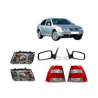 Foto 1 | Foto 1 | Faros Jetta Bola Ambar A4 99 00 01 02 03 04 05 06 07 Con Espejos Y Calaveras Depo