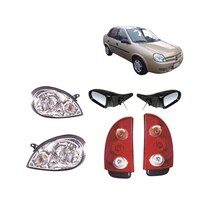 Faros Chevy C2 04 05 06 07 08 Con Calaveras 5 Pts Y Con Espejos Depo