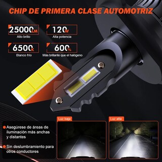 Foto 2 | Foto 2 | Kit De Faros Led Conector H4 Eo Safe Imports Esi-22884 Negro