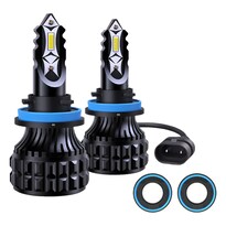 Kit De Faros Led Conector H11 Eo Safe Imports Esi-22882 Negro