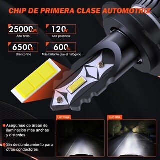 Foto 2 | Foto 2 | Kit De Faros Led Conector H7 Eo Safe Imports Esi-22885 Negro