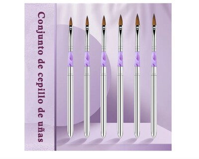 Foto 2 | Foto 2 | Pinceles para Uñas Xtellar 6 Piezas