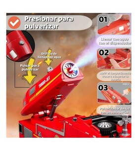 Foto 3 | Foto 3 | Juguete Infantil de Bomberos Rojo