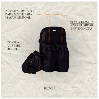 Foto 4 | Foto 4 | Cangurera Belug Spa Porta Aceitera Doble Negro