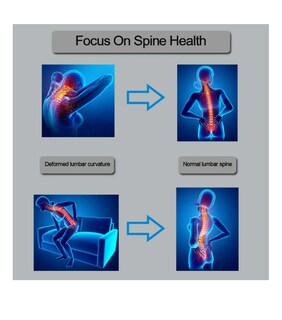 Foto 4 | Foto 4 | Camilla de Espalda Baja don Puntos de Acupresión Azul