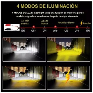 Foto 4 | Foto 4 | Par de Faros Belug Lupa Doble Color Exploradoras para Auto o Moto 60w