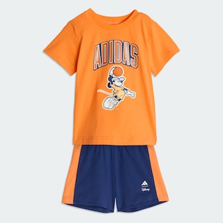 Foto 2 | Foto 2 | Conjunto De Playera Adidas Disney Mickey Mouse Adidas Naranja Niños