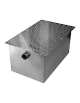 Trampa De Grasa 27kg Mindejal Tragra27 Acero Inoxidable Con Canastilla