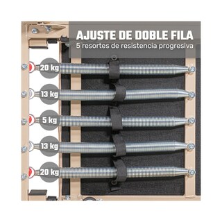 Foto 6 | Foto 6 | Cama Pilates Reformer Yoga Plegable Fitness 5 Resistencias Centurfit