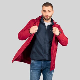 Foto 4 | Foto 4 | Chamarra Dos En Una Para Hombre Con Bolsillos Al Costado Greenlander Rojo