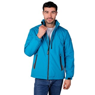 Foto 2 | Foto 2 | Chamarra Rompevientos Para Hombre Con Gorro Y Bolsillo Interno Greenlander Azul