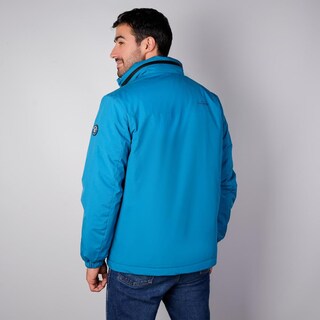 Foto 8 | Foto 8 | Chamarra Rompevientos Para Hombre Con Gorro Y Bolsillo Interno Greenlander Azul