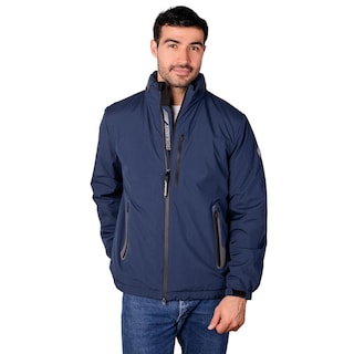 Foto 1 | Foto 1 | Chamarra Rompevientos Para Hombre Con Gorro Y Bolsillo Interno Greenlander Azul Marino