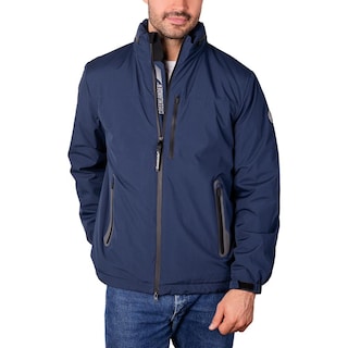 Foto 2 | Foto 2 | Chamarra Rompevientos Para Hombre Con Gorro Y Bolsillo Interno Greenlander Azul Marino