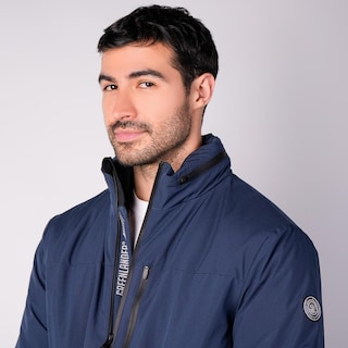 Foto 6 | Foto 6 | Chamarra Rompevientos Para Hombre Con Gorro Y Bolsillo Interno Greenlander Azul Marino