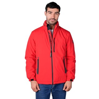 Foto 1 | Foto 1 | Chamarra Rompevientos Para Hombre Con Gorro Y Bolsillo Interno Greenlander Rojo