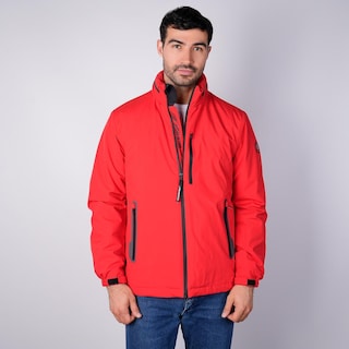 Foto 3 | Foto 3 | Chamarra Rompevientos Para Hombre Con Gorro Y Bolsillo Interno Greenlander Rojo