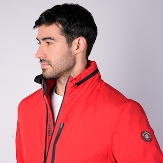 Foto 6 | Foto 6 | Chamarra Rompevientos Para Hombre Con Gorro Y Bolsillo Interno Greenlander Rojo