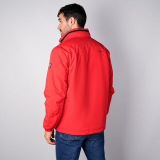 Foto 7 | Foto 7 | Chamarra Rompevientos Para Hombre Con Gorro Y Bolsillo Interno Greenlander Rojo