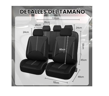 Foto 4 | Foto 4 | Fundas Para Asientos Auto Universales Color Negro