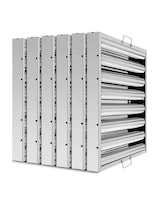 Filtro De Campana 6pz Mindejal Filcam8 Acero Inoxidable Forma Cuedrada