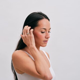 Foto 5 | Foto 5 | Anillo De Compromiso Luckyly Navi Baño Oro 18k O Acabado Brillante De Acero Inoxidable Con Zirconia Cúbica