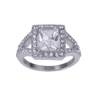 Foto 2 | Foto 2 | Anillo De Compromiso Luckyly Navi Baño Oro 18k O Acabado Brillante De Acero Inoxidable Con Zirconia Cúbica