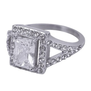 Foto 3 | Foto 3 | Anillo De Compromiso Luckyly Navi Baño Oro 18k O Acabado Brillante De Acero Inoxidable Con Zirconia Cúbica