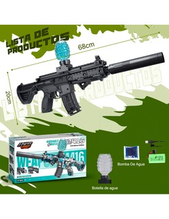 Foto 5 | Foto 5 | Petukita Box – Pistola De Hidrogel M4 Eléctrica Automática