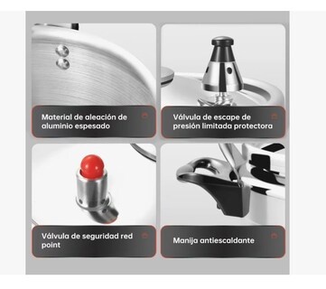 Foto 4 | Foto 4 | Olla De Presión Aluminio Color Plata