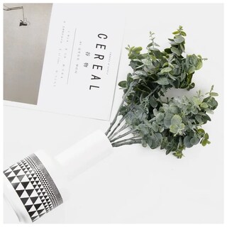 Foto 5 | Foto 5 | Plantas Belug Decoración Artificial Del Hogar De La Hoja De Yugali 5piezas Verde