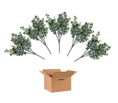 Plantas Lab.g Decoración Artificial Del Hogar De La Hoja De Yugali 5piezas Verde