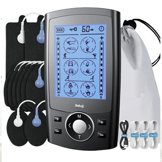 Foto 1 | Foto 1 | Electroestimulador Belug Muscular Recargable 24 Modos 10 Pads De Electrodos Gris