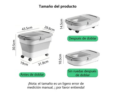 Foto 2 | Foto 2 | Contenedor Para Comida De Mascotas Color Gris