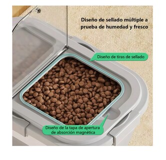 Foto 4 | Foto 4 | Contenedor Para Comida De Mascotas Color Gris