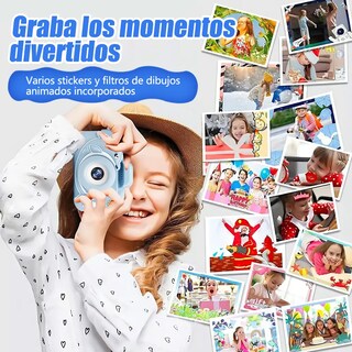 Foto 4 | Foto 4 | Juguete Belug Cámara Digital Hd De Doble Lente Para Niños Azul Delfin