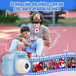 Foto 5 | Foto 5 | Juguete Belug Cámara Digital Hd De Doble Lente Para Niños Azul Delfin