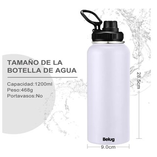 Foto 3 | Foto 3 | Termo Vaso-botella Belug Acero Inoxidablecon Fría/caliente 40 Oz Blanco