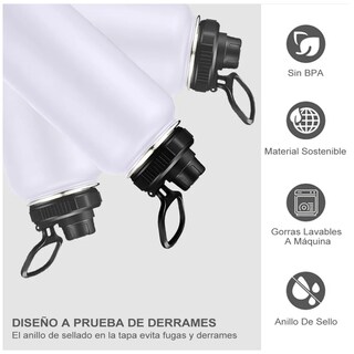 Foto 4 | Foto 4 | Termo Vaso-botella Belug Acero Inoxidablecon Fría/caliente 40 Oz Blanco